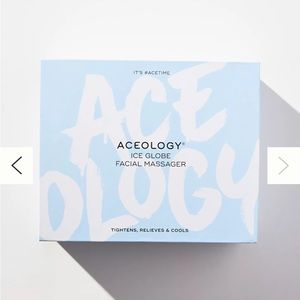 Aceology The Original Blue Ice Globe Facial Massage Tool Set Brand New